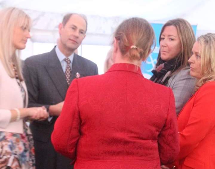 Dawn Green from the Karten Network in conversation with the Earl of Wessex