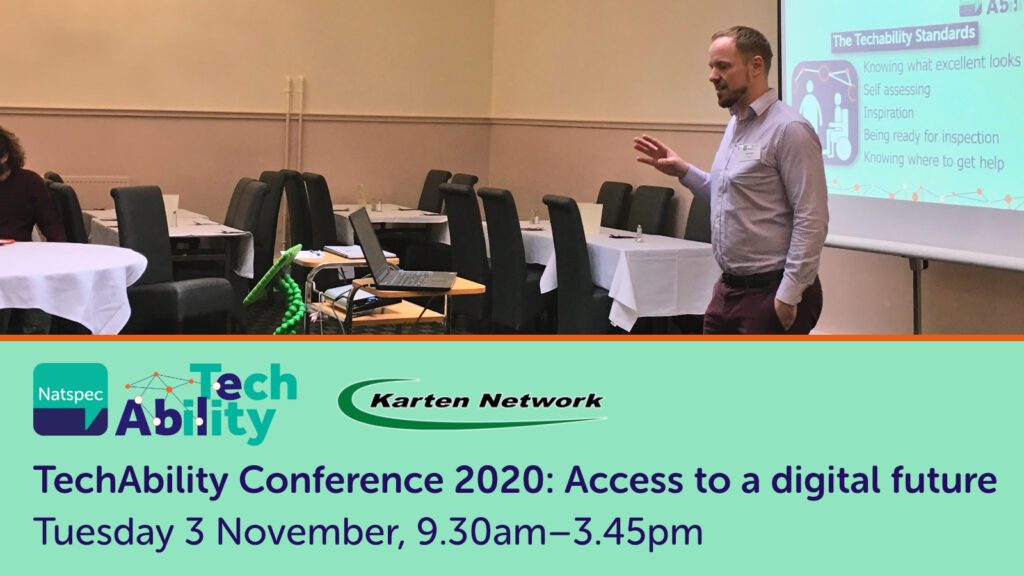 Neil Beck presnting - see him at the 2020 TechAbility Conference