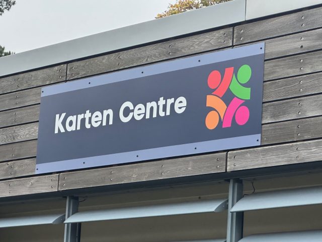 The new re-branded Karten Centre sign